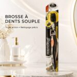 Toothbrush Bamboo Twin Lotus – Brosse à dents au charbon de bambou – Image 2