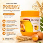 Carebeau Hair Mask - Masque cheveux abîmés à la bière et au jaune dœuf 500 ml – Image 3