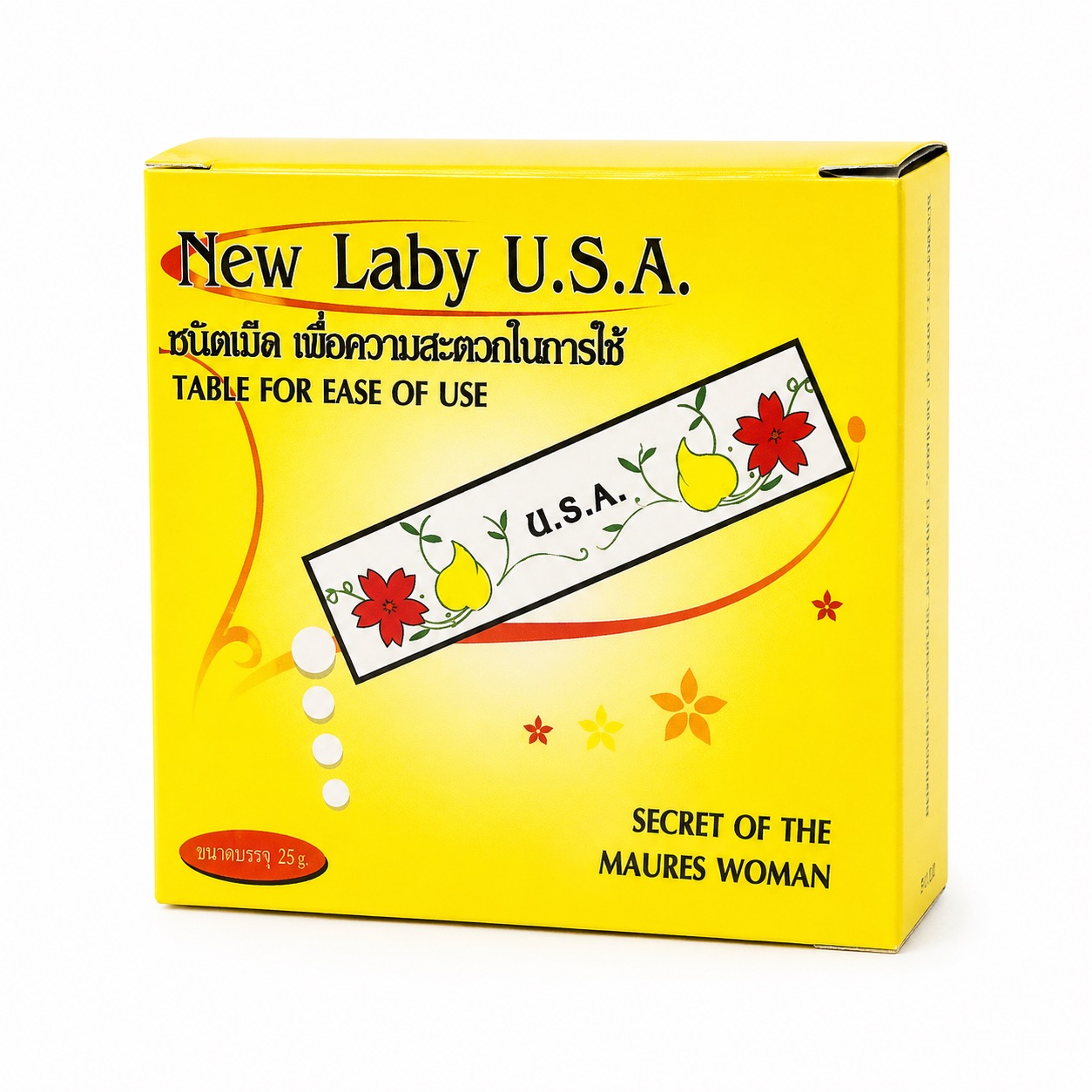 Изображение 555 New Laby U.S.A. Madura – Comprimés vaginaux pour la tonicité intime, 25 unités – Image 1