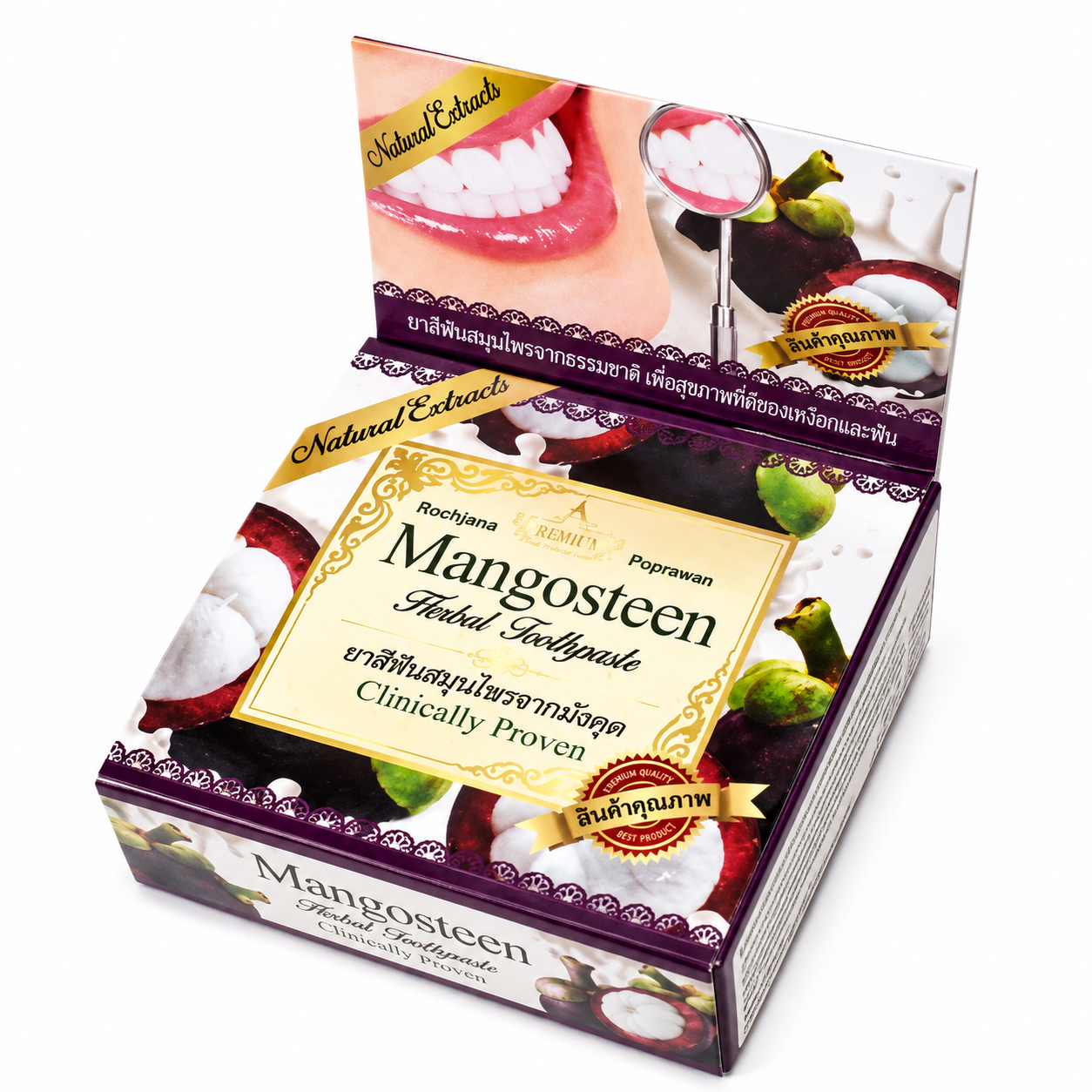 mang Rochjana Mangosteen – Dentifrice thaïlandais au mangoustan – Image 1