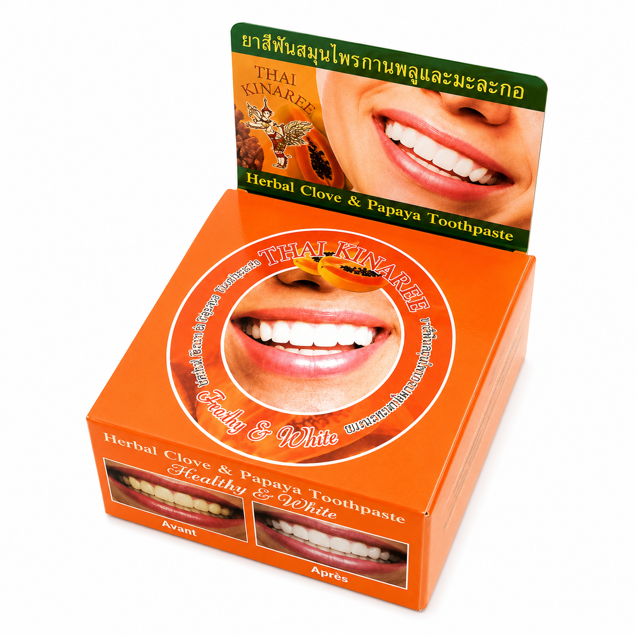 papaya Thai Kinaree – Dentifrice blanchissant naturel à la papaye – Image 1