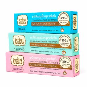 Tepthai Herbal Toothpaste – Dentifrice Thaïlandais aux Herbes, Anti-Plaque & Haleine Fraîche 70 gr