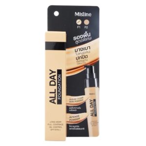Mistine 24 Cover All Foundation SPF 15 – Fond de teint mat longue tenue 24 h 25 ml