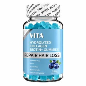 Complément alimentaire cheveux au collagène et à la biotine – VITA Hydrolyzed Collagen Biotin+ Gummies