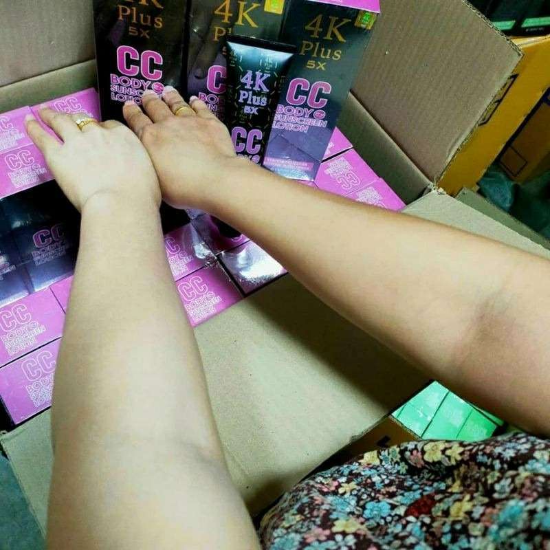 4K Plus 5X CC Body Sunscreen Lotion SPF50 150 g Pink – Image 5