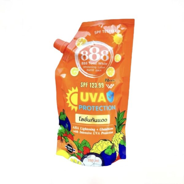 888 Total White Whitening Refill Pack Lotion 250 ml – Image 1