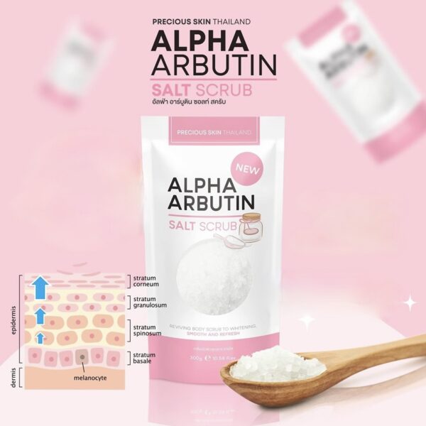 Alpha Arbutin Salt Scrub 300 gr – Image 5