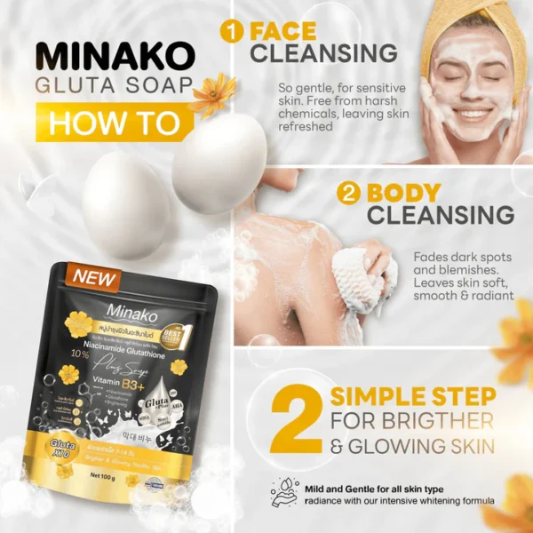 Minako Niacinamide Soap 100 gr – Image 3