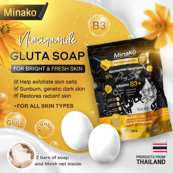 Minako Niacinamide Soap 100 gr – Image 5
