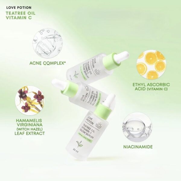 Love Potion Tea Tree Oil Vitamin C Glow Serum 30 ml – Image 2