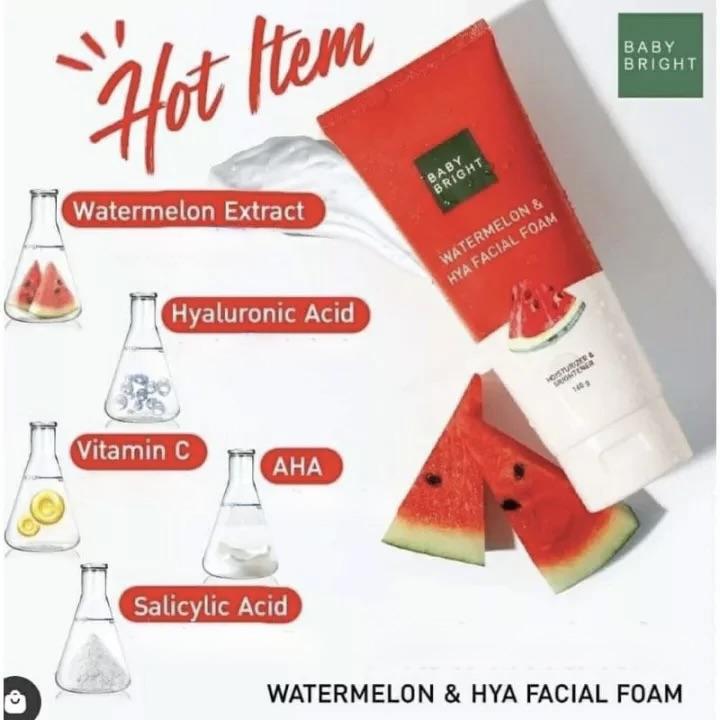 th-11134207-23020-4q6etguocunvbf Baby Bright Watermelon & Hya Facial Foam 120 g – Image 2