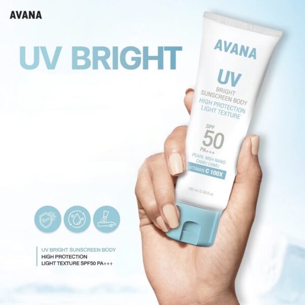 Avana UV Bright Sunscreen Body Cream SPF50 PA+++ – Image 2