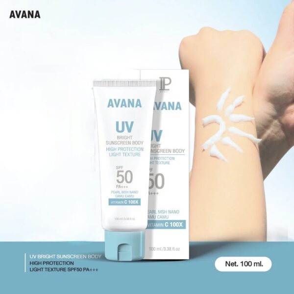 Avana UV Bright Sunscreen Body Cream SPF50 PA+++ – Image 3