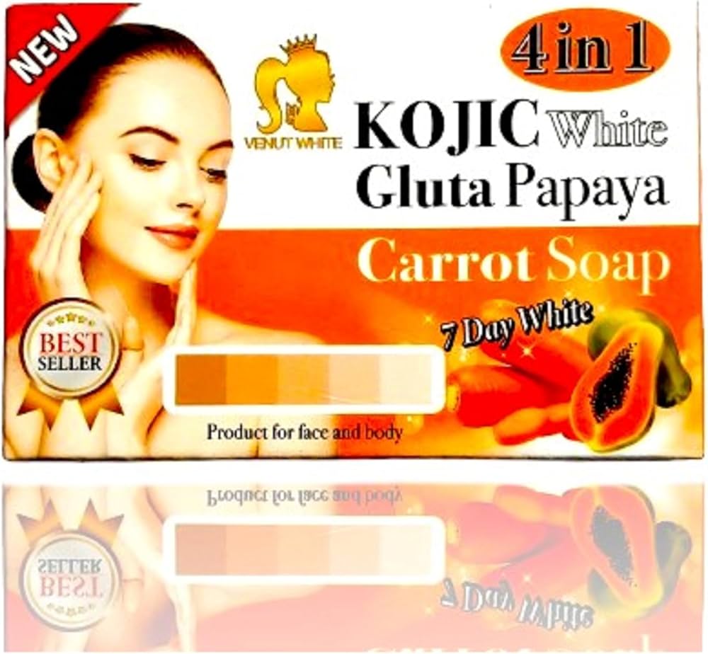 71XTcsJ290L._AC_UF1000,1000_QL80_ Venut White Kojic White Soap Papaya Carrot 100 gr – Image 1