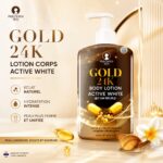 Gold 24K Body Lotion Active White – Corps Hydratante à l'Or 24K & Bave d'Escargot 500 ml – Image 3