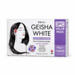 Geisha White Exfoliate and Moisture Soap Glow 3 x 65 g – Savon Exfoliant Hydratant au Lait