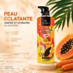 YURIKO Alpha Arbutin Papaya & Carrot Body Lotion – Corps à l'Alpha-Arbutine, Papaye & Carotte – Image 3