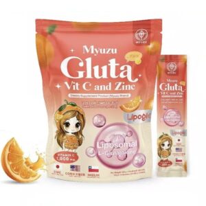 Myuzu TripleX3 Sunactive Zinc + Lipo Gluta & Vit C 1,000 mg – Glutathion Liposomal pour une Peau Lumineuse