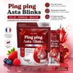 Foundercolly Ping Ping C Asta Blinks 300000 mg Collagen Dipeptide – Collagène Marin Vitamine C et Astaxanthine – Image 2