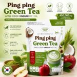 Ping Ping Green Tea Apple Cider Vinegar MCT Oil Foundercolly – Complément Minceur Brûle Graisse – Image 2