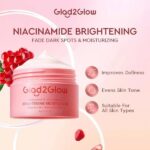Glad2Glow Pomegranate Brightening Moisturizer – Crème Éclat 5% Niacinamide 30 g – Image 2