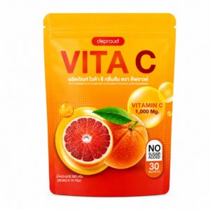 Deproud Vita C Orange Flavor – Complément Vitamine C pour l’Éclat de la Peau 30 sachets