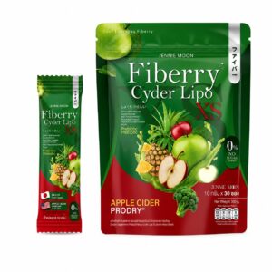Jennie Moon Fiberry Apple Cider Vinegar – Fibres, prébiotiques et probiotiques 30 sachets