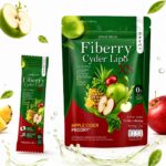 Jennie Moon Fiberry Apple Cider Vinegar – Fibres, prébiotiques et probiotiques 30 sachets – Image 2