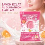 Lalio Gluta Milk Whitening Soap – Savon visage éclaircissant au lait de Jeju 70 g – Image 3