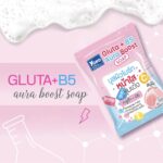Yoko Gold Gluta + B5 Aura Boost Soap – Savon visage éclat avec filet moussant 60 g – Image 5