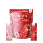ARAYA Duo Set Ceramide Collagen+ & Gluta Strawberry Plus – Cure beauté 30 sachets
