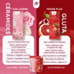 ARAYA Duo Set Ceramide Collagen+ & Gluta Strawberry Plus – Cure beauté 30 sachets – Image 2