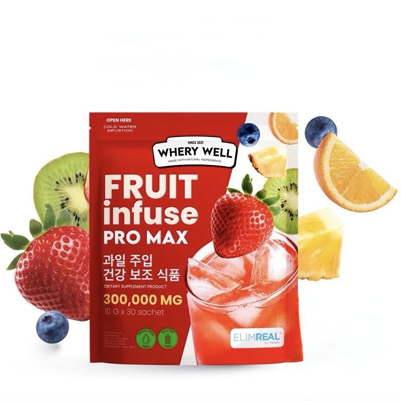 Изображение 855 Whery Well Fruit Infuse Pro Max – Boisson aux fruits fermentés sans caféine 30 sachets – Image 1