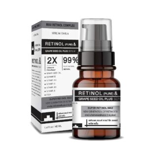 Serum Dara Retinol Pure & Grape Seed Oil Plus Serum – Sérum visage anti-âge au rétinol 40 ml