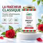 Snake Brand Prickly Heat Original Cooling Powder Classic 140 g – Poudre Rafraîchissante Thaïlandaise – Image 2
