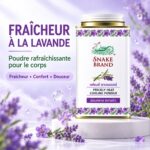 Snake Brand Prickly Heat French Lavender – Poudre Rafraîchissante Thaïlandaise 140 g – Image 2