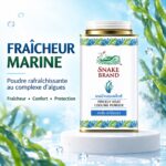 Snake Brand Prickly Heat Kelp Complex – Poudre Rafraîchissante aux Algues 140 g – Image 2