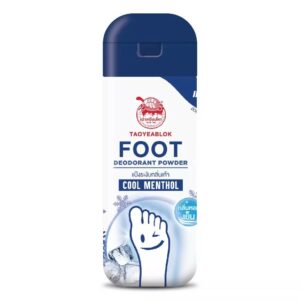 Taoyeablok Foot Deodorant Powder Cool Menthol – Poudre anti-odeur rafraîchissante pour les pieds 30 gr