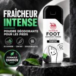 Taoyeablok Foot Deodorant Powder Charcoal – Poudre anti-transpiration pour les pieds 30 gr – Image 2