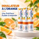 Peppermint Field Inhaler Orange Oil 2 cc – Inhalateur aux huiles essentielles d’orange 3 pcs – Image 2