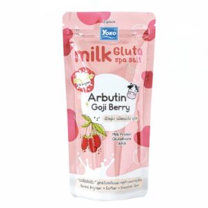 Yoko Milk Gluta Spa Salt Arbutin – Gommage corps éclaircissant au sel de spa 300 gr