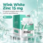Wink White Zinc 15 mg – Complément au zinc pour les peaux à imperfections – Image 2