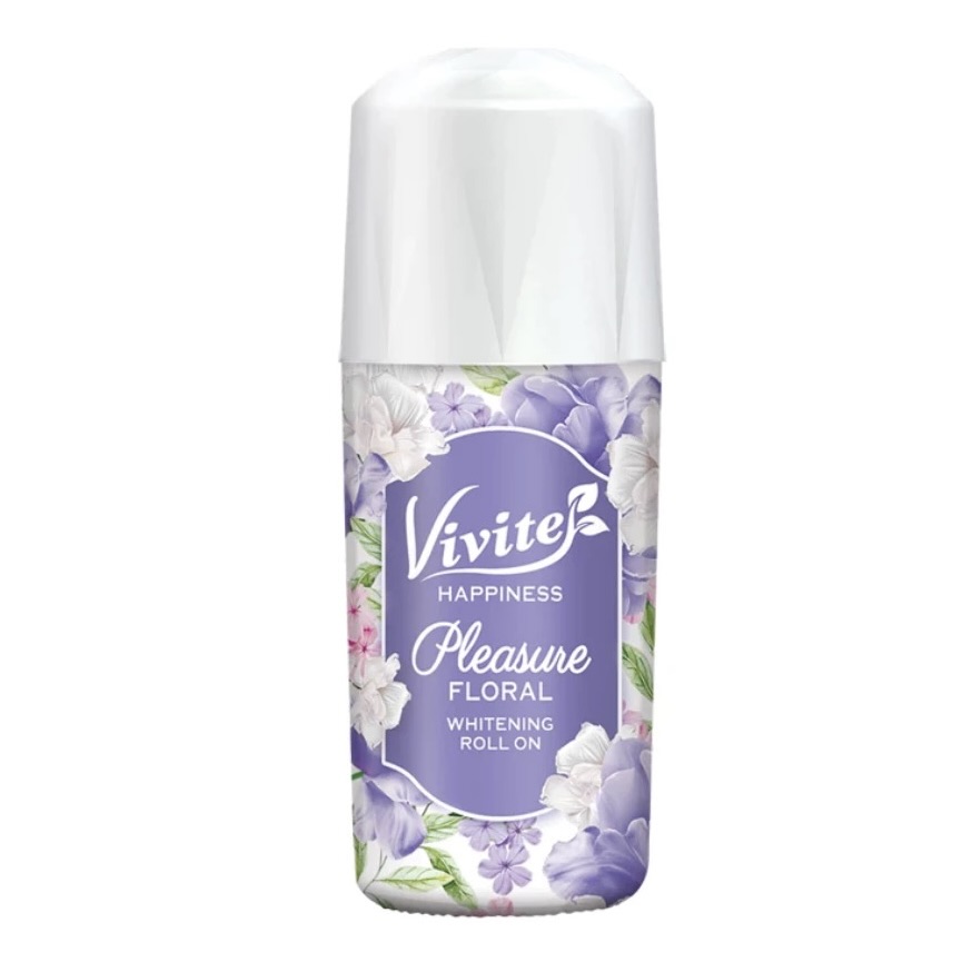 Изображение 1637 Vivite Happiness Pleasure Floral — Déodorant roll-on à l’acide hyaluronique – Image 1