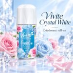 Déodorant bille éclaircissant Vivite Crystal White aux nano-peptides 25 ml – Image 2