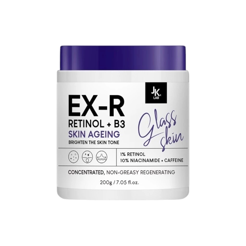 Изображение 874 JKxLAB EX-R Retinol + B3 Glass Skin – Crème corps au rétinol 1 % 200 g – Image 1