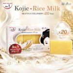 Perfect Skin Lady Kojic Rice Milk Gluta & Collagen x20 – Savon éclaircissant visage et corps 3 × 65 g – Image 5