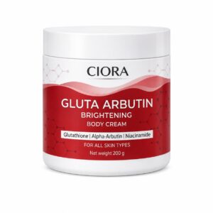 CIORA Gluta Arbutin Brightening Body Cream – Crème corps illuminatrice 200 g