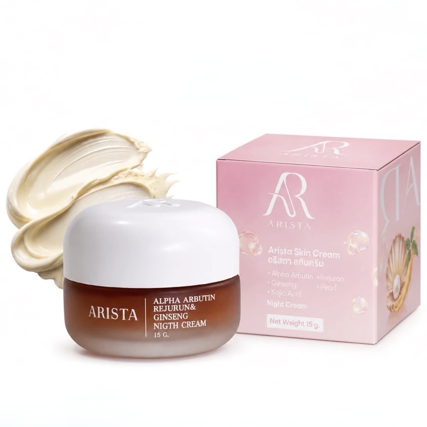 Изображение 913 Arista Alpha Arbutin Rejuran & Ginseng Night Cream – Crème de nuit illuminatrice 15 g – Image 1