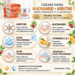Cream Dara Niacinamide Arbutin Whitening & Moisture Cream – Crème visage hydratante et illuminatrice 30 g – Image 6