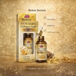 Sérum visage anti-âge au collagène, vitamine E et Q10 – Banna Gold Botox Serum – Image 3
